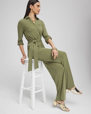 Belted Jersey Maxi Jumpsuit | Chico's Belted Jersey Maxi Jumpsuit | Chico's